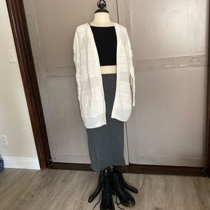 Roxy Oversized Cable Knit Cardigan